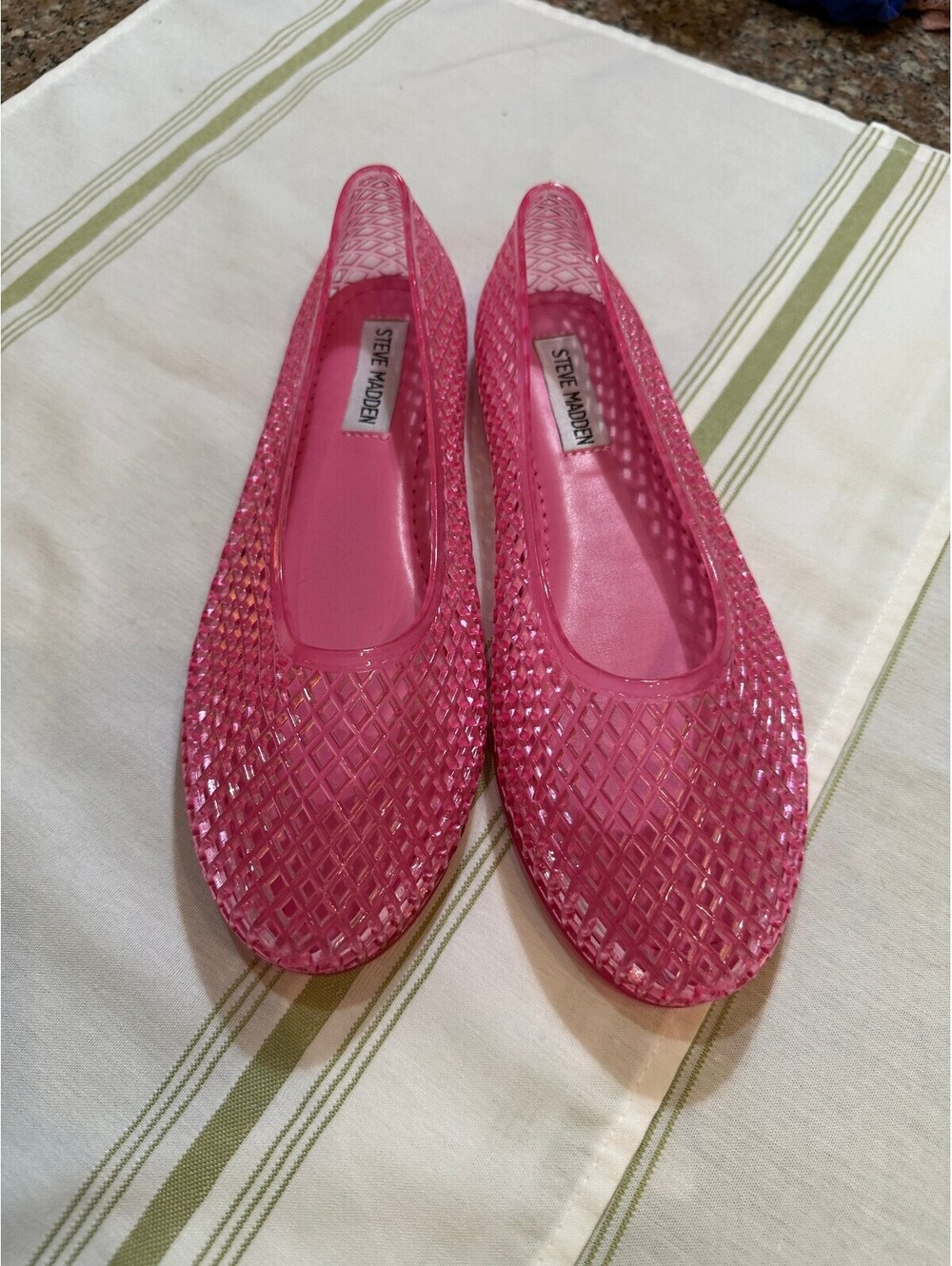 Steve Madden Pink Jelly Flats Size 7M
